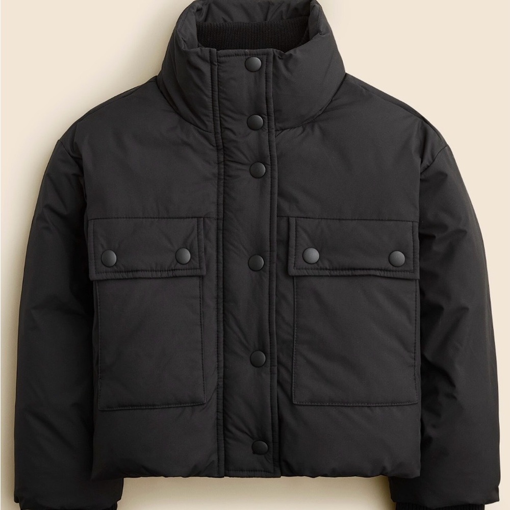 JCREW cuts girls XL puffer crop jacket